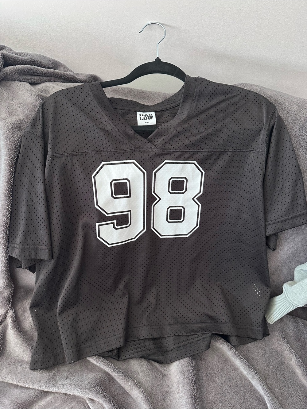 Black WOMENS Athletic Mesh Numbered Tee - 98
